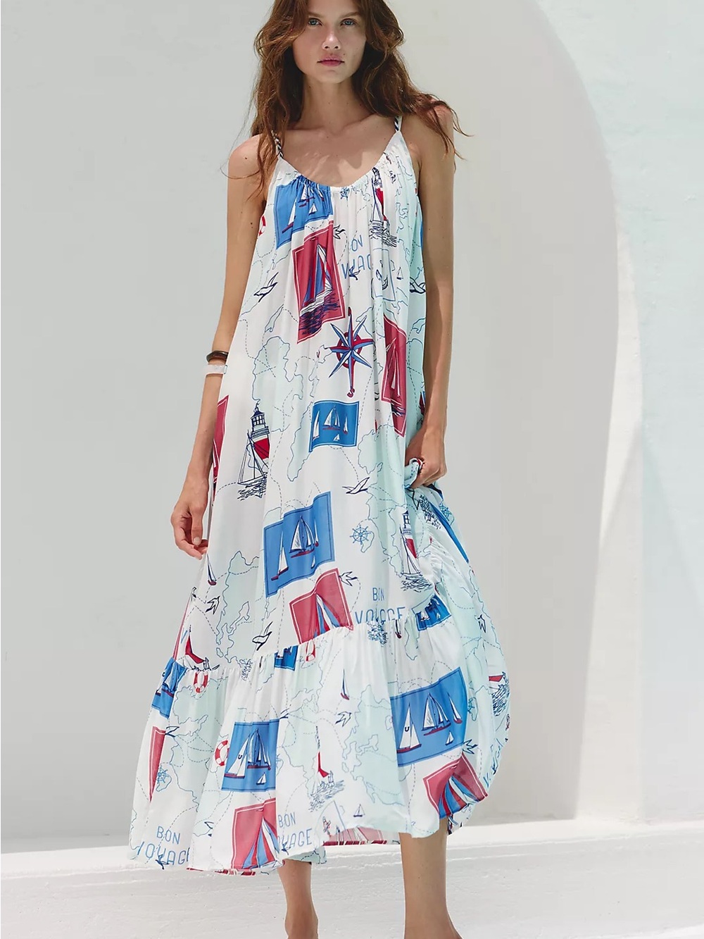 Anthropologie Malika Gauze Maxi Dress by Celandine